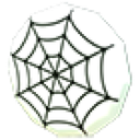 Reco White Spider Web Badge